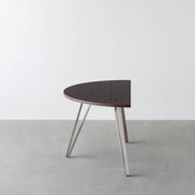 THE TABLE / 半円 × ウェンジ × Stainless