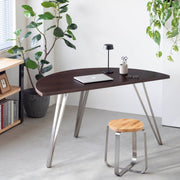 THE TABLE / 半円 × ウェンジ × Stainless