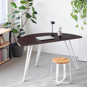 THE TABLE / 半円 × ウェンジ × White Steel