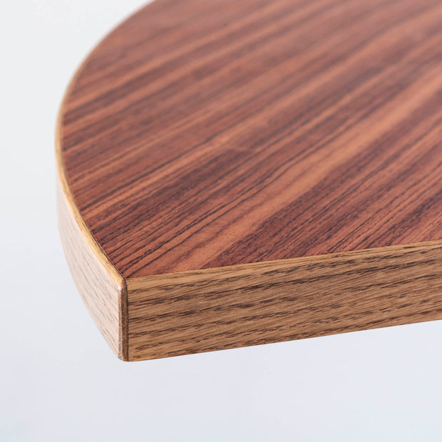 THE TABLE / 半円 × ブビンガ × Stainless