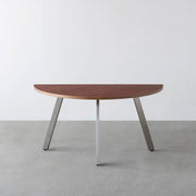 THE TABLE / 半円 × ブビンガ × Stainless