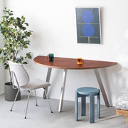 THE TABLE / 半円 × ブビンガ × Stainless