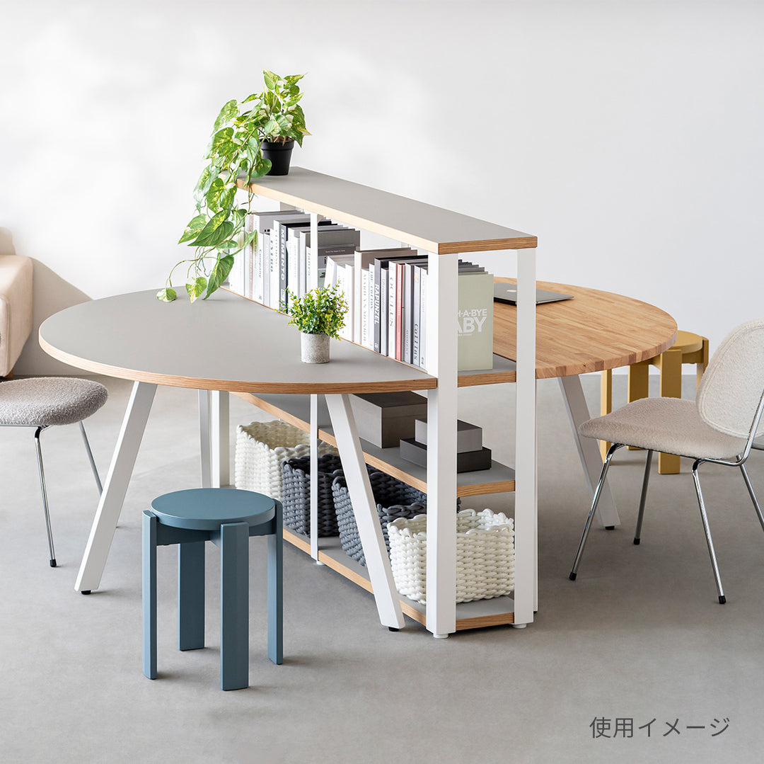 THE TABLE / 半円 × パイン × Black Steel – KANADEMONO