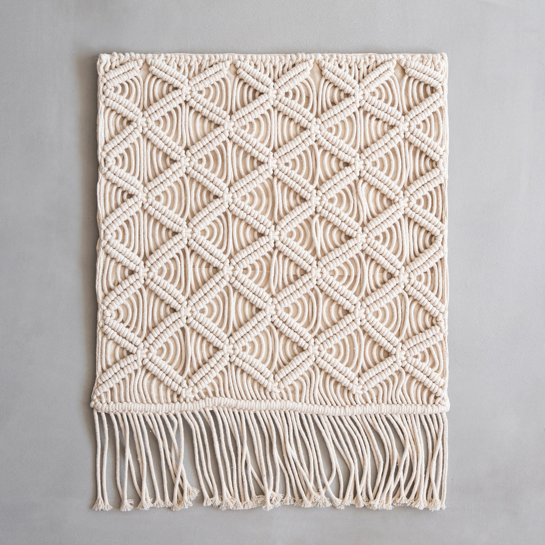 クッションカバー nomad Macrame - Diamond ボヘミアンテイストの ハンドメイド クッション