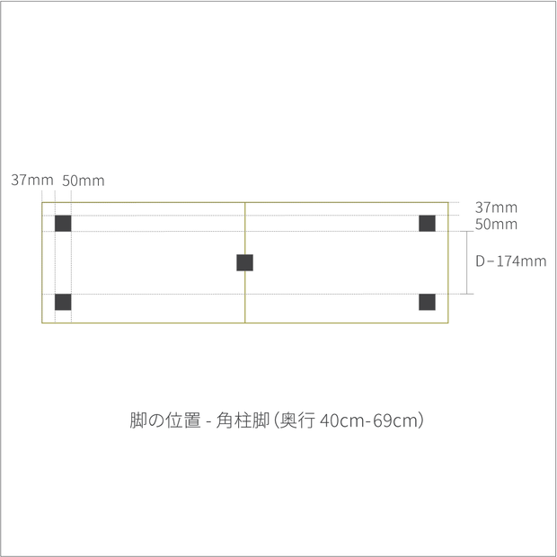 【法人様　客注商品】THE TABLE / ラバーウッド ナチュラル × Black Steel D70 x W360 cm（３分割）