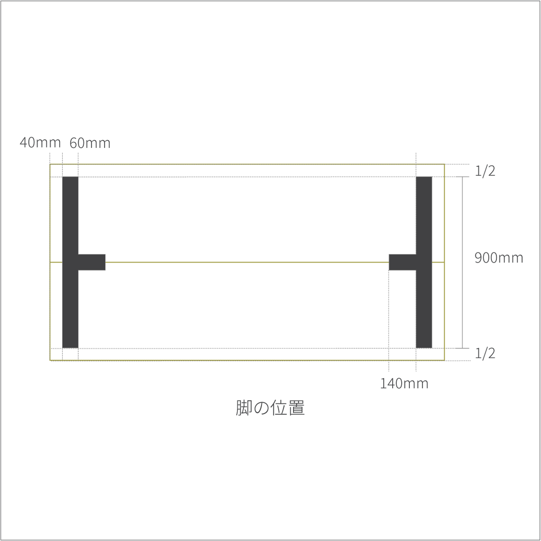 【引取可能】アトリエテーブル　幅100cm ウォルナット×チャコールブラック THE TABLE / ウォルナット × Tube T - Black Steel × W100 - 180cm