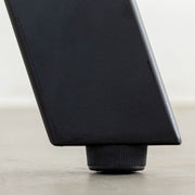 THE TABLE / 半円 × リノリウム 全32色 × Black Steel