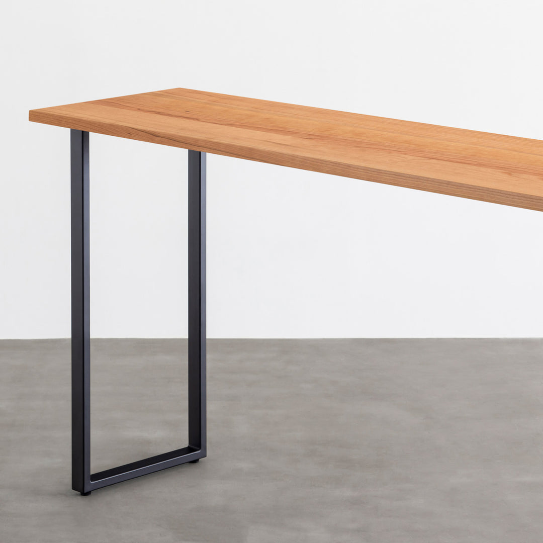 THE TABLE / スタンディングデスク × 無垢 ブラックチェリー × Black