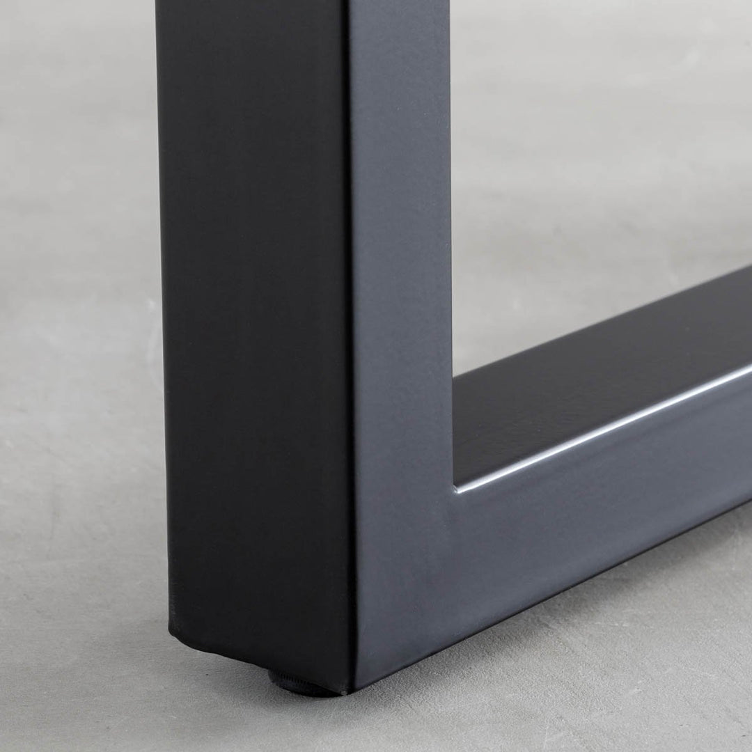 THE TABLE / ラバーウッド ナチュラル × Black Steel × W181 - 200cm