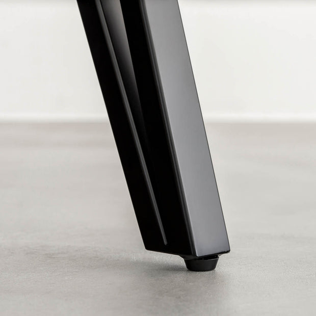 THE TABLE / 半円 × リノリウム 全32色 × Black Steel