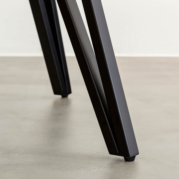 THE TABLE / 半円 × パイン × Black Steel