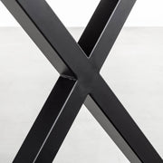 THE TABLE / リノリウム ブルー系 × Black Steel × W181 - 300cm