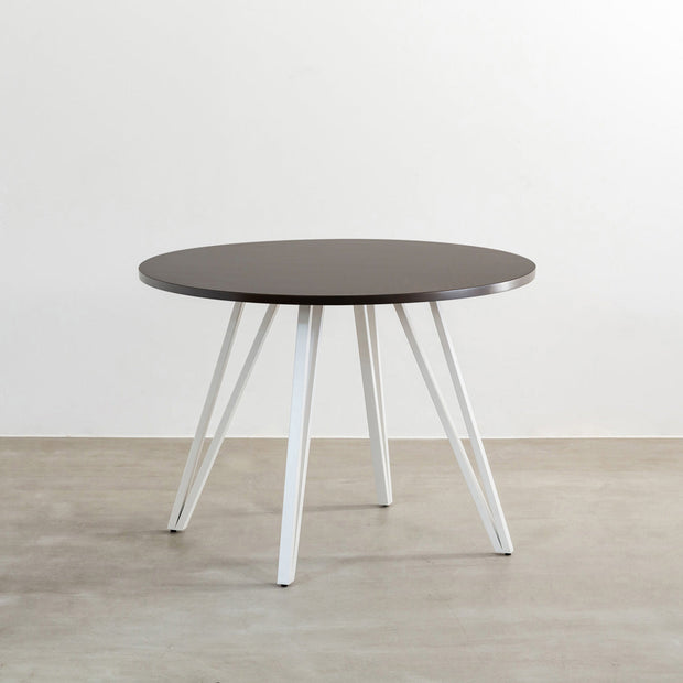 THE CAFE TABLE / 天然木シリーズ White Steel トライアングル 4pin
