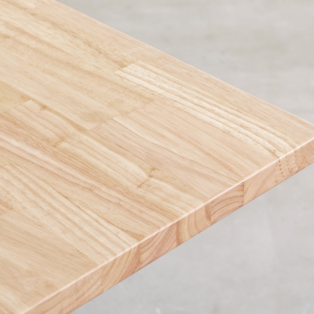 THE CAFE TABLE / ラバーウッド White Steel 4pin × スクエア 60 - 80