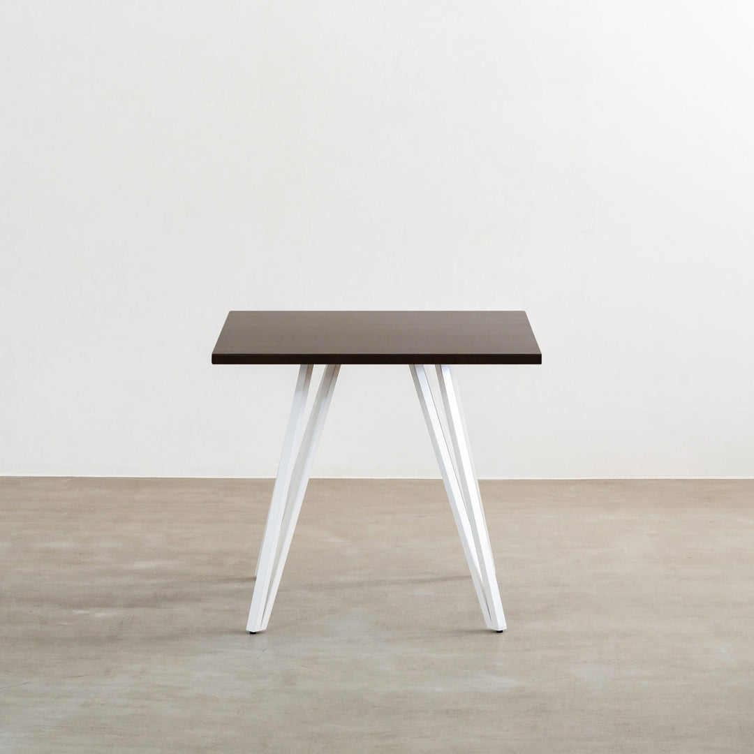 THE CAFE TABLE / ラバーウッド White Steel トライアングル 4pin