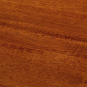 KANADEMONOのワイヤーバスケット付きのラバーウッド材ブラウンカラー天板にマットブラックのスクエア鉄脚を組み合わせたローテーブル（天板クローズ）