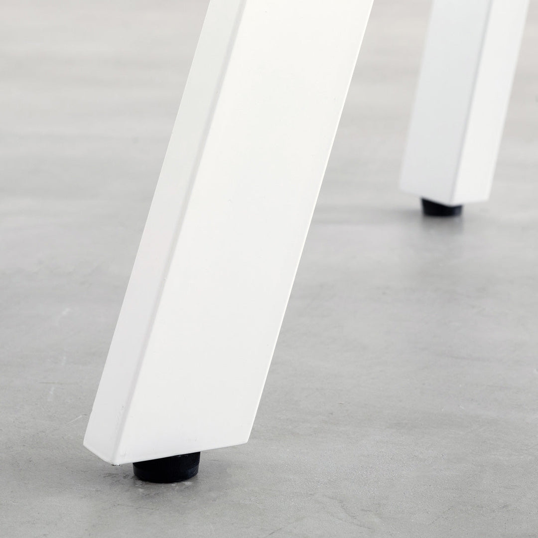 THE CAFE TABLE / ラバーウッド White Steel 4本脚 × ラウンド φ81