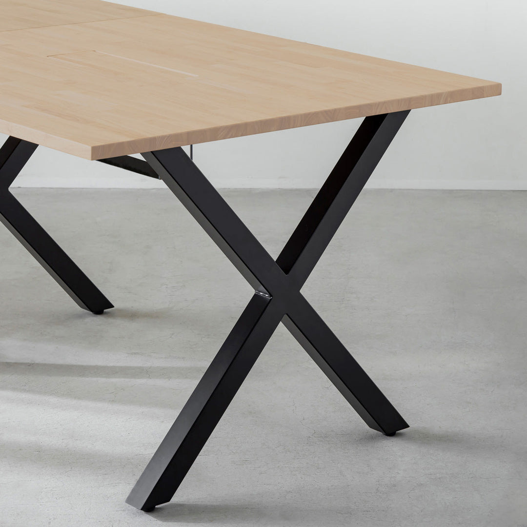 THE TABLE / ラバーウッド ブラックブラウン × スマート電動昇降