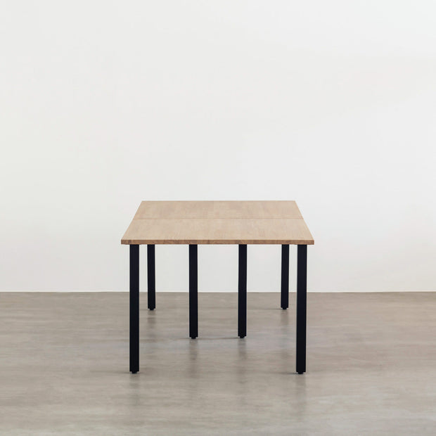 THE TABLE / ラバーウッド アッシュグレー × Black Steel × W181 