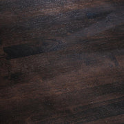 KANADEMONOのラバーウッド材ブラックブラウンカラーのモニタースタンド（天板クローズアップ）