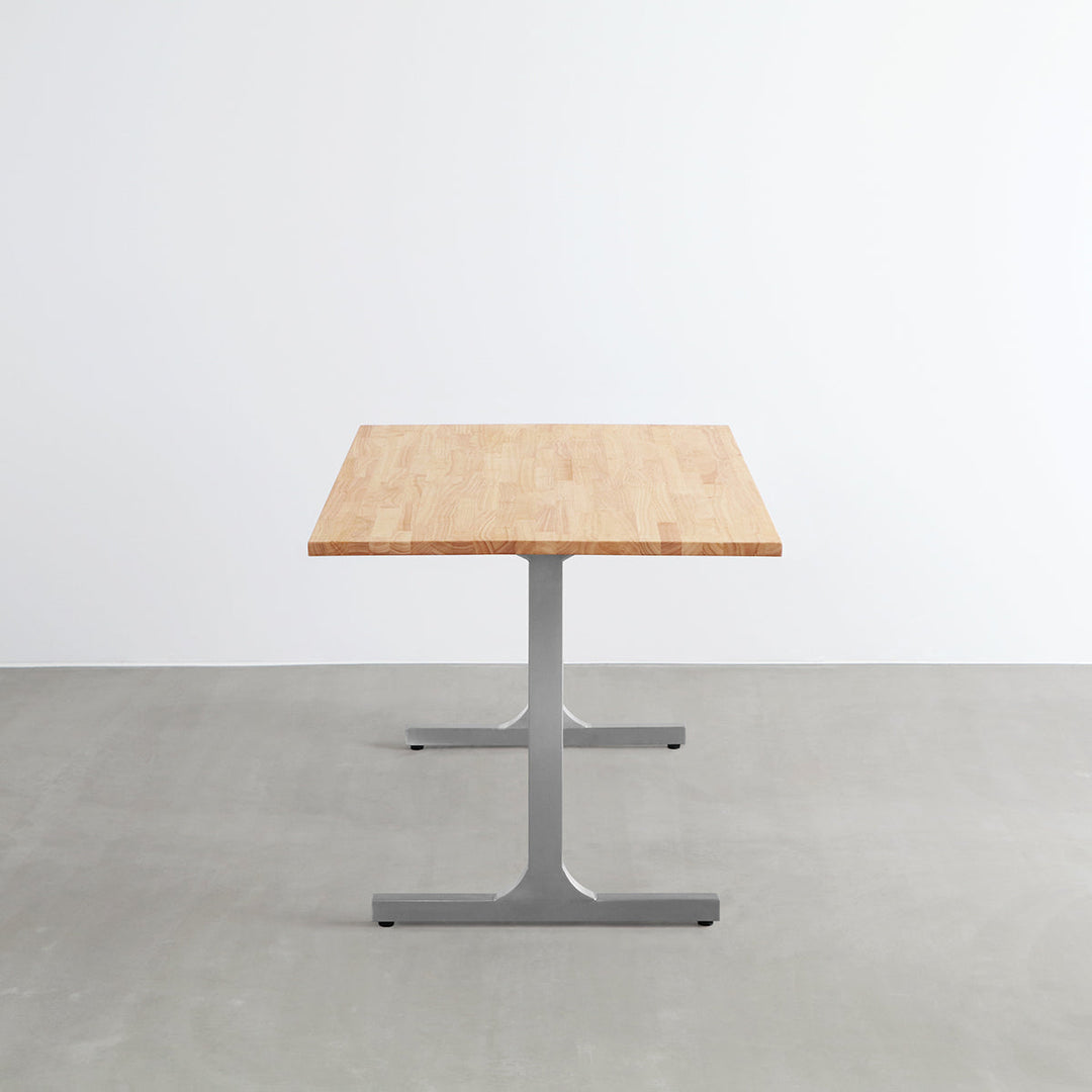 THE TABLE / ラバーウッド ナチュラル × Stainless – KANADEMONO THE TABLE / ラバーウッド ナチュラル × Stainless – KANADEMONO
