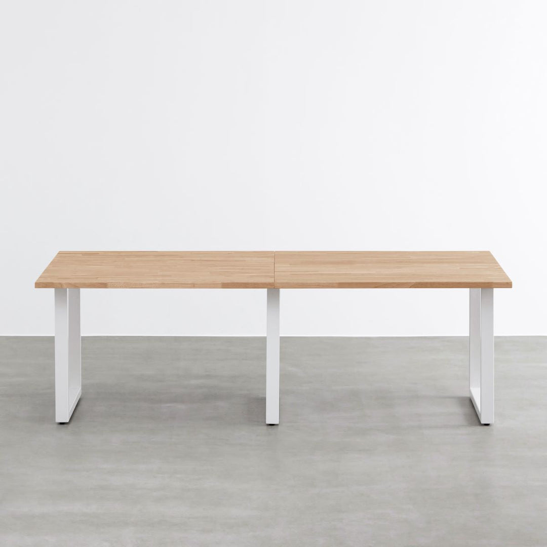 THE TABLE / ラバーウッド アッシュグレー × White Steel × W181