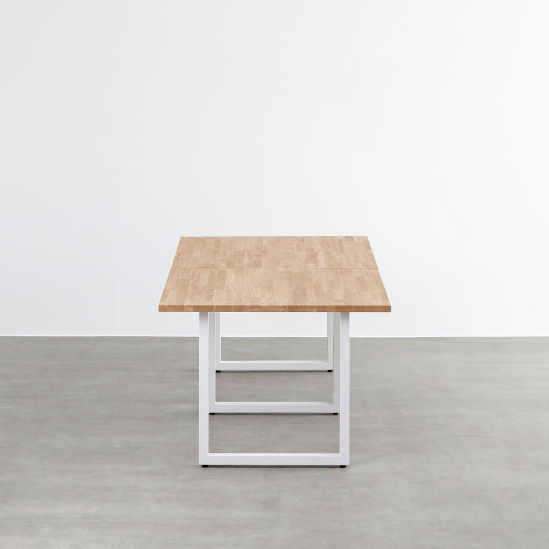 THE TABLE / ラバーウッド アッシュグレー × White Steel × W181
