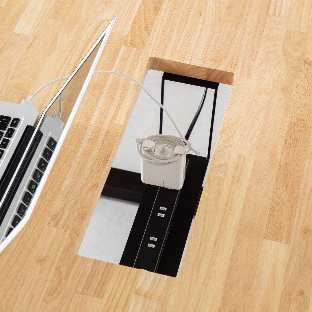 THE TABLE / ラバーウッド ナチュラル × Stainless × W181 - 300cm