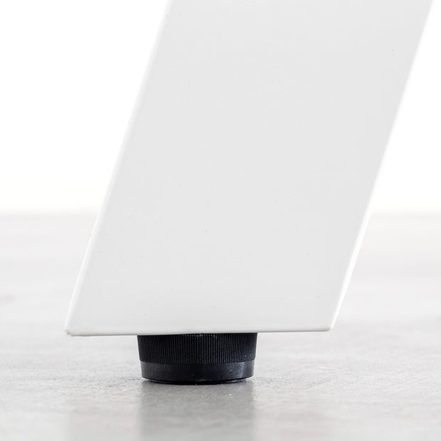 THE TABLE / 半円 × 無垢 ホワイトアッシュ × White Steel