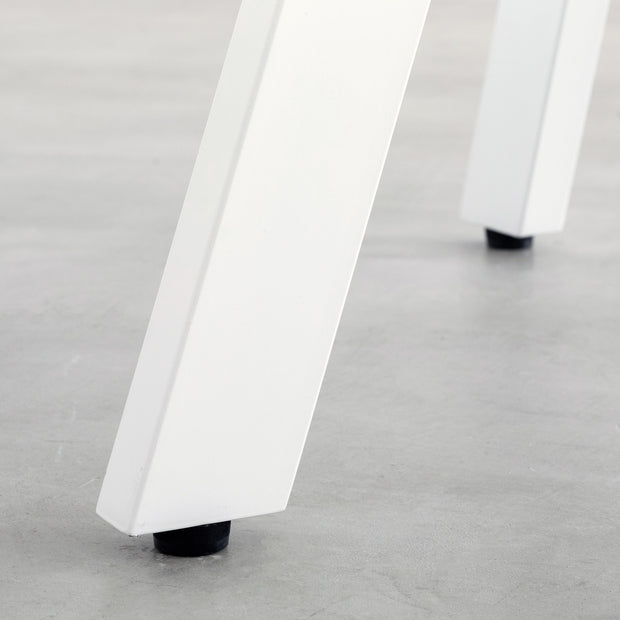 THE TABLE / 半円 × 無垢 ホワイトアッシュ × White Steel