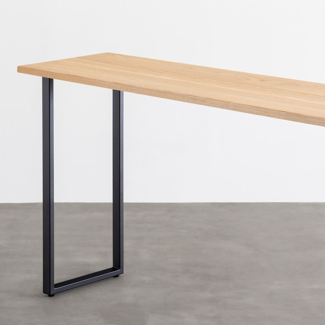 KANADEMONO かなでもの TABLE 無垢 杉 Black Steel THE TABLE / 無垢 杉 × Black Steel – KANADEMONO