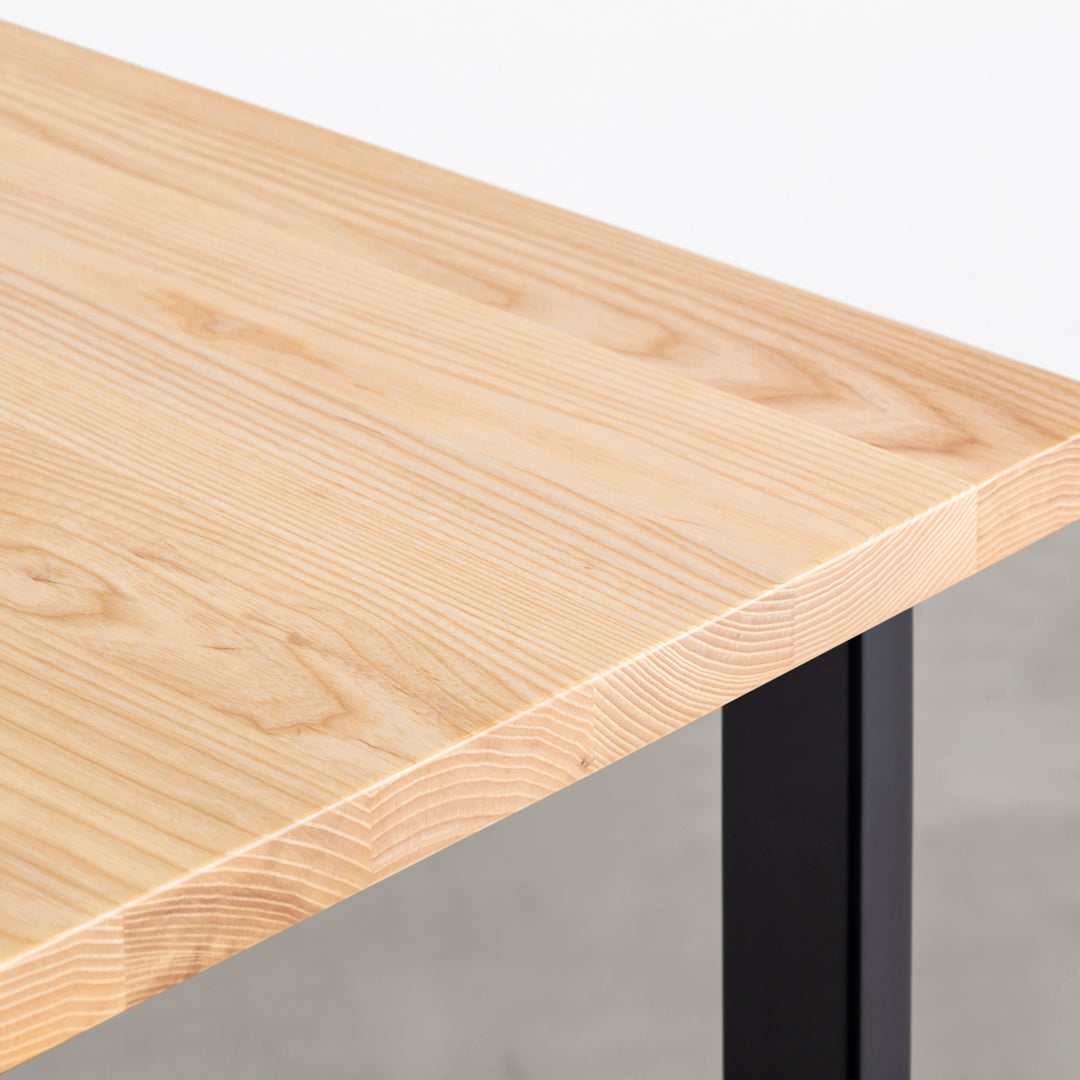 THE TABLE / スタンディングデスク × 無垢 ホワイトアッシュ × Black