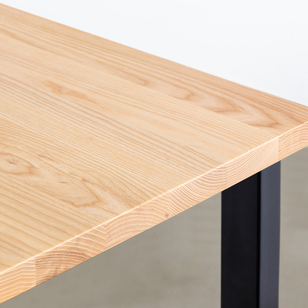 THE TABLE / スタンディングデスク × 無垢 ホワイトアッシュ × Black