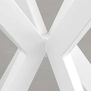 THE CAFE TABLE / リノリウム 全24色　White Steel カフェX × ラウンド φ71 - 80