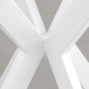 THE CAFE TABLE / リノリウム 全24色　White Steel カフェX × ラウンド φ81 - 90