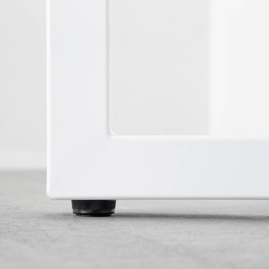 THE TABLE / ラバーウッド アッシュグレー × White Steel × W181