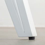 THE TABLE / 半円 × リノリウム 全32色 × White Steel