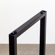 THE TABLE / ラバーウッド ナチュラル × Black Steel × W181 - 300cm