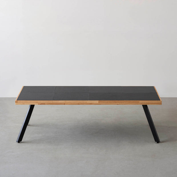 THE LOW TABLE / インド産 黒みかげ石 × ラバーウッド × Black Steel