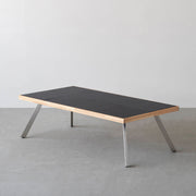 THE LOW TABLE / インド産 黒みかげ石 × ラバーウッド × Stainless