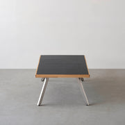 THE LOW TABLE / インド産 黒みかげ石 × ラバーウッド × Stainless