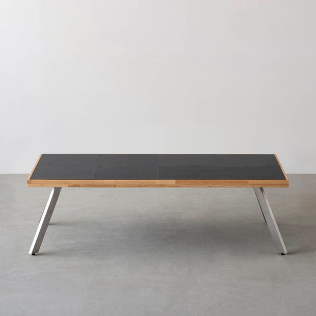 THE LOW TABLE / インド産 黒みかげ石 × ラバーウッド × Stainless