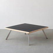THE LOW TABLE / インド産 黒みかげ石 × ラバーウッド × Stainless