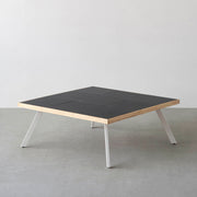 THE LOW TABLE / インド産 黒みかげ石 × ラバーウッド × White Steel