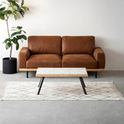 THE LOW TABLE / 大谷石 × ラバーウッド × Black Steel