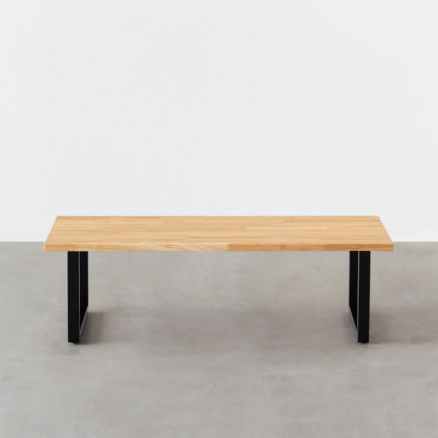 THE LOW TABLE / ラバーウッド ナチュラル × Black Steel – KANADEMONO