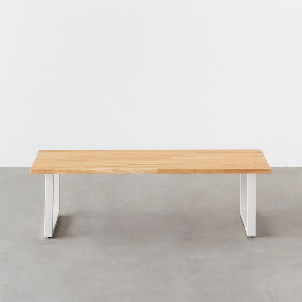 THE LOW TABLE / ラバーウッド ナチュラル × White Steel – KANADEMONO