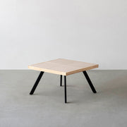 THE LOW TABLE / 砂岩 ブランコドマール × ラバーウッド × Black Steel