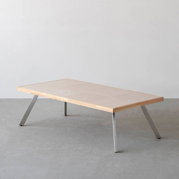 THE LOW TABLE / 砂岩 ブランコドマール × ラバーウッド × Stainless