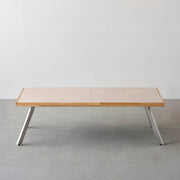 THE LOW TABLE / 砂岩 ブランコドマール × ラバーウッド × Stainless
